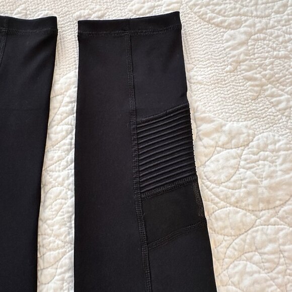 NWOT Central Park Sport Black Full Length Active Leggings Women's Small S Mesh - Picture 12 of 12